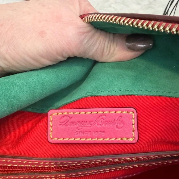 Dooney and Bourke large Florentine fuchsia satchel - Picture 13 of 13